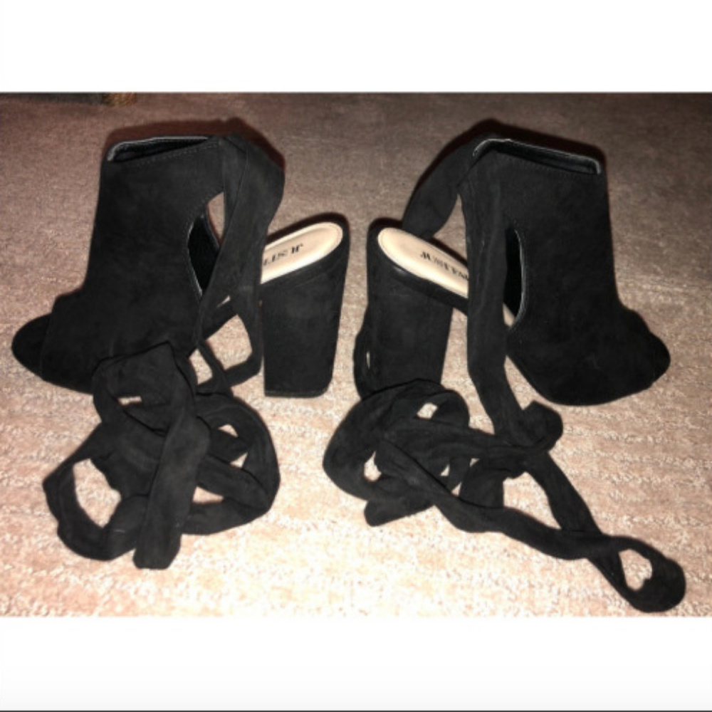Just Fab Tie up Heels